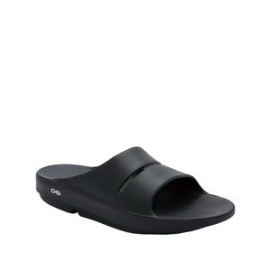 OOFOS Unisex OOahh Black Sport Post Run Recovery Slide Sandals Size 12